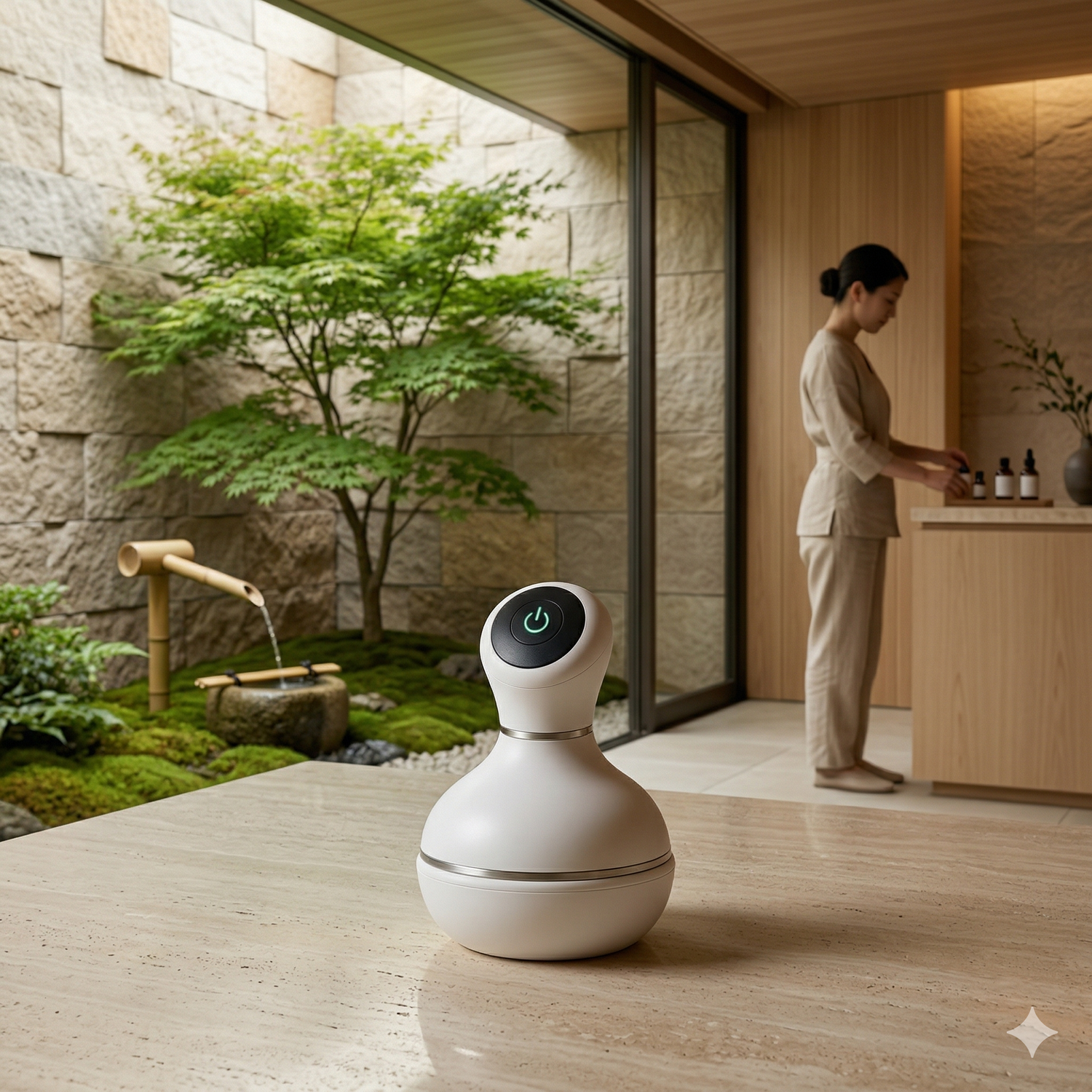 Intégrer un appareil massage tête