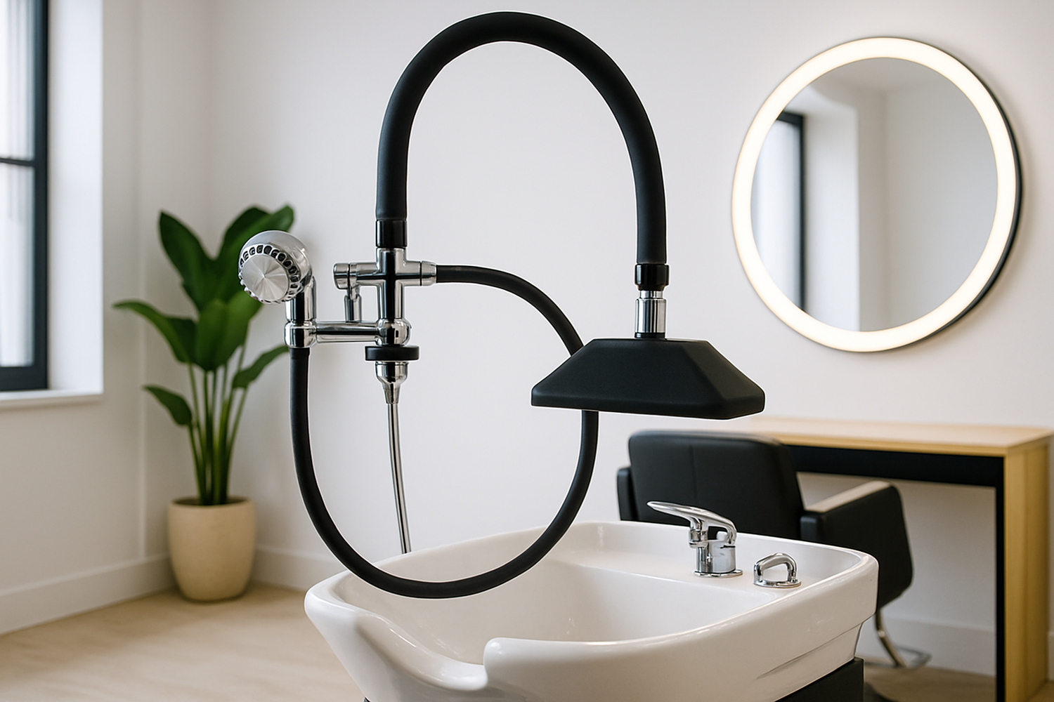 Kit Headspa Cascade avec sélecteur pour Bac de Lavage Coiffure